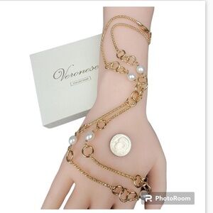 18K Bonded Sterling Silver 925 Natural Pearl 24" Necklace